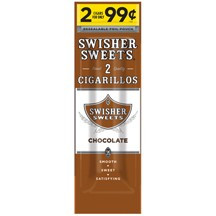 Swisher Sweets Cigarillos Foil Chocolate 30 Pouches of 2