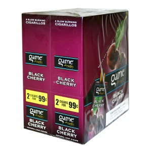 Game Cigarillos Foil Black Cherry 30 Pouches of 2