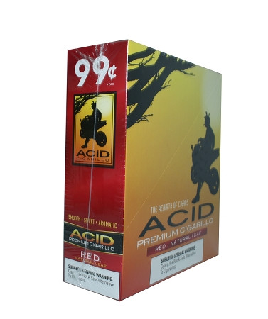 ACID Foil Cigarillos Red Natural Leaf 10/1