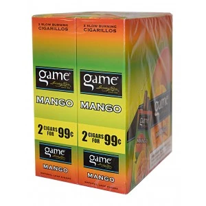 Game Cigarillos Foil Mango 30 Pouches of 2