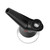 Pulsar Vaporizers Pulsar RoK Electric Oil Rig, black portable oil vaporizer device with a conical mouthpiece designed for efficient dabbing.
