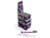 Cyclones Clear Pre-Rolls Cones 24Ct, display of 24 transparent pre-rolled cones in purple packaging along with a single cone and a packing tool.