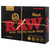 RAW Black Playing Cards, box of natural unrefined rolling papers with a black and red design and the hashtag #rawlife.