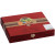 Master Blends by Oliva Cigars Churchill 20 Ct. Box 7.00X50, wooden cigar box with decorative artwork and a secure clasp.