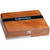 Cohiba Cigars Red Dot Churchill 25 Ct. Box, wooden cigar box with black band featuring the Cohiba logo and Red Dot label, with silver latch and warning label on the side.