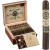 Perdomo Factory Tour Blend Maduro Toro 24 Ct. Box, open wooden cigar box displaying 24 cigars and a promotional card inside.