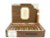 Undercrown Cigars Connecticut Shade Corona Doble 25 Ct. Box 7.00X54, wooden box with 25 cigars inside, partially open showing the cigars neatly arranged.