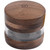 Marley Natural 3 inch Black Walnut Wood Four Piece Grinder, premium wooden herb grinder with metal teeth and clear acrylic chamber for easy herb grinding and storage.