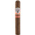 AVO Cigars Syncro Fogata 4 Ct. Pack, close-up of a single cigar with brown wrapper and orange and silver band featuring the AVO logo, on a plain background.