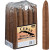 Cuban Rejects Cigars Torpedo Natural 20 Ct Bundle, image showing a pack of 20 natural cigars with one cigar placed beside the bundle.