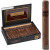 Drew Estate Java Cigars By Drew State Maduro Robusto 24 Ct. Box, an open black box displaying row of cigars with a single cigar shown upright beside the box.