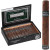 Drew Estate Java Cigars By Drew State Mint Robusto 24 Ct. Box, open cigar box displaying multiple cigars inside along with an individual cigar standing upright outside the box.