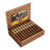 Alec Bradley Cigars Magic Toast Robusto 20Ct. Box, open wooden cigar box containing twenty cigars with golden bands and textured brown wrappers.
