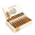 Alec Bradley Cigars Project 40 Robusto 24Ct. Box, an open box displaying 24 cigars with brown wrappers, blue and white bands, and a white interior with product branding on the lid.