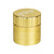 Shine Rolling Paper Shine Gold Grinder - 4pc, 2-inch gold-colored herb grinder with a sleek, compact design and branded lid for grinding herbs.