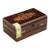 1502 Cigars Ruby Corona Box Pressed 20 Ct., wooden cigar box with gold and beige logo and label, containing 20 cigars.