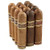 Nub Cafe 12 Cigar Sampler, set of assorted cigars with labeled bands, featuring different shades of brown and tan.