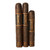 Camacho American Barrel-Aged 3Ct. Cigars Sampler, three cigars with dark brown wrappers and orange and black labels.