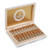 Perdomo 5 Vegas Gold Anniversary Robusto Cigars 20Ct. Box, open wooden cigar box displaying 20 cigars inside with gold and white branding on the bands