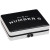 Rocky Patel Travel Case Number 6 Cigars 10 Ct, black and white cigar travel case with Rocky Patel branding and zipper closure.
