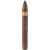 Drew Estate Nica Rustica Belly Cigars 25 Ct. Bundle, close-up of a single dark brown cigar with a yellow Nica Rustica band.