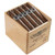 Asylum Torpedo Cigars 25Ct. Box, a wooden box containing five cigars with dark brown wrappers and branded silver and black labels.