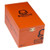 Asylum Insidious Habano 748 Cigars 25Ct. Box, orange packaging with black Insidious logo and silver latch.