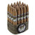 Black Ops Habano Torpedo Cigars Pack of 20, arranged in a wooden display box with cigar bands visible
