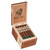 Buffalo Trace Robusto Cigars 20Ct. Box, open wooden cigar box containing 20 cigars with green and silver bands inside and the Buffalo Trace logo on the inside lid.