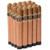 CAO Black Bengal Cigars Pack of 20, long cigars with brown wrappers and black caps, featuring the CAO logo on each cigar.