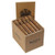 Brocatus Robusto Cigars 25Ct. Box, image showing an open box with five individually wrapped cigars inside, featuring the Brocatus logo on each cigar.