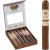 Altadis Romeo Y Julieta 1875 Lovers Cigar Sampler 6Ct, a box containing six cigars with their individual wrappers displayed alongside a single unwrapped cigar, all featuring the brand's distinctive orange and white band.