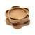 RAW Gripper Grinder 2.5" Fine Grind, wooden coffee grinder with a flower-shaped design and interconnected compartments for precise grinding.