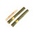King Palm Strawberries Shortcake Minis Rolls, two rolled palm leaf wraps with gold labels and one unrolled palm leaf wrap