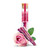 Zig Zag Rose Petal Pre-Rolled Cones 3pk, three pink and purple floral-shaped cones with a pink rose design on the packaging.