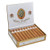 White Heather Cigars, open box displaying 12 brown cigars with white bands inside a white and gold packaging.