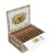 Romeo y Julieta 1875 Cigars, an open cigar box displaying a row of premium cigars with red and white bands, featuring vintage-style artwork inside the lid.