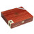 Crown Heads Mil Días Double Robusto Cigars 20Ct. Box, wooden cigar box with a smooth finish and a gold emblem, featuring the brand name and product details.