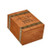 Rocky Patel The Edge Barrel-Aged Cigars, wooden cigar box with rustic design and leather straps.