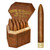 Rocky Patel The Edge Cigars, a single cigar standing upright next to a wooden box filled with more cigars, showcasing their premium quality.