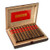 Rocky Patel Sun Grown Cigars, opened wooden cigar box containing ten cigars with red and gold bands and Sun Grown logo inside