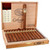 Padron 1964 Anniversary Series Monarca Natural Cigars 25Ct. Box, open wooden box with 25 cigars and a single cigar standing upright.