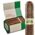 Cuban Honeys Drunken Truffle Cigars 24Ct. Pack, image of a box of cigars with a close-up of a single cigar showing its textured brown wrapper and band with green and gold text.