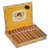 Cuesta-Rey Centenario #60 Cigars 10 Ct. Box, open cigar box displaying ten wrapped cigars with colorful bands and vintage design on the packaging.