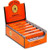 Republic Group Zig Zag Cigarette Rolling Machine 100MM, orange rolling machine with black and yellow logo, displayed inside an open orange box with multiple rolling machines arranged inside.