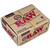 RAW Raw Classic Masterpiece 3 Meter Roll + 30 Pre-Rolled Tips, eco-friendly rolling paper and tips in a brown cardboard box for rolling cigars or cigarettes.