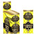 Billionaire Hemp Wraps 25/2ct, bright yellow packaging with black and gold accents, tobacco free, banana cream flavored hemp wraps, 25 packs of 2 wraps each.