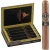 Montecristo Nicaragua Series Cigars Sampler Toro 5ct, an open black and gold box displaying five cigars along with a single cigar standing upright to the right, featuring Montecristo branding and Nicaragua Series design.