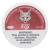 White Fox Nicotine Pouches, round container label with red and white design, featuring a fox logo, 20mg nicotine strength, and a warning about nicotine addiction.