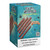 Altadis Real Woods Natural Leaf Cigars 8/5Ct, pack of vanilla flavored cigars with a blue wood grain background and warning label on the front.